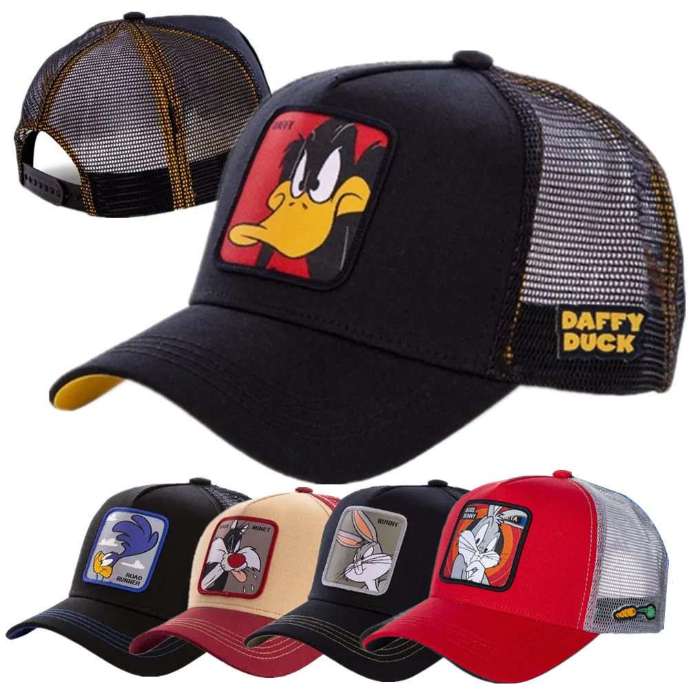 

Hot Sale Unisex Anime Cartoon Cap High Quality Patch Draw Baseball Cap Men Trucker Hat