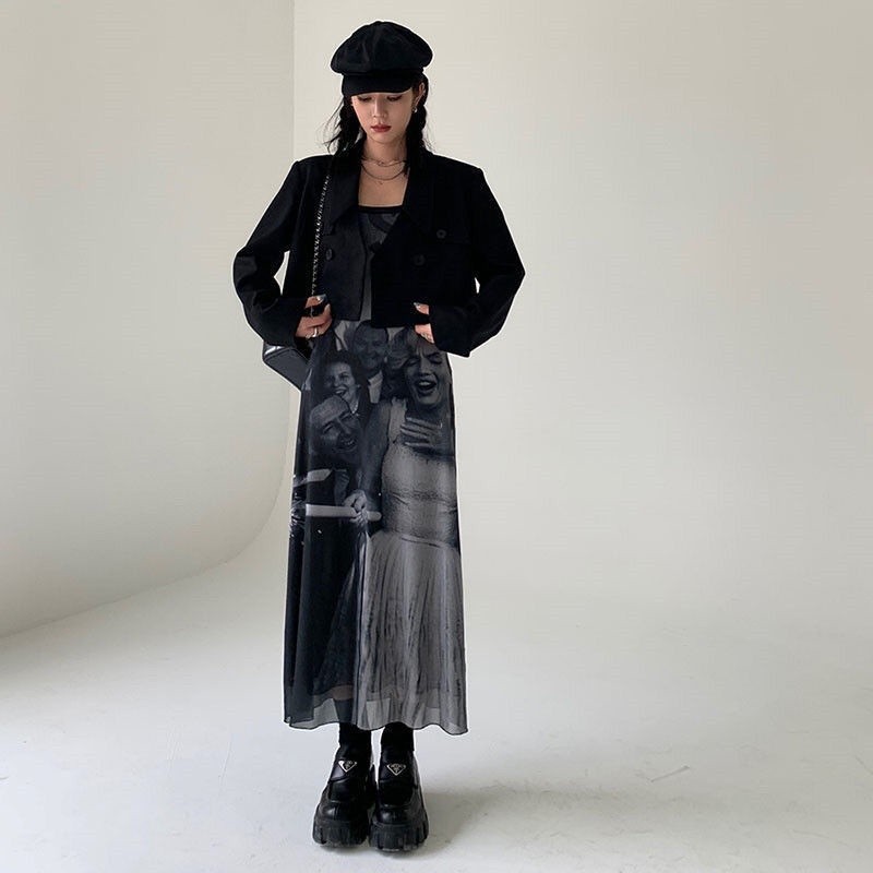 ZL [ COD✅ ]DRESS PENDEK/Y2K/ PARTY DRESS/ GOTHIC/ DRESS HITAM/KOREAN CASUAL DRESS