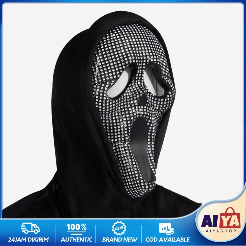 Topeng Halloween Seram Scream Kostum Hantu Seram Haloween Scary Mask