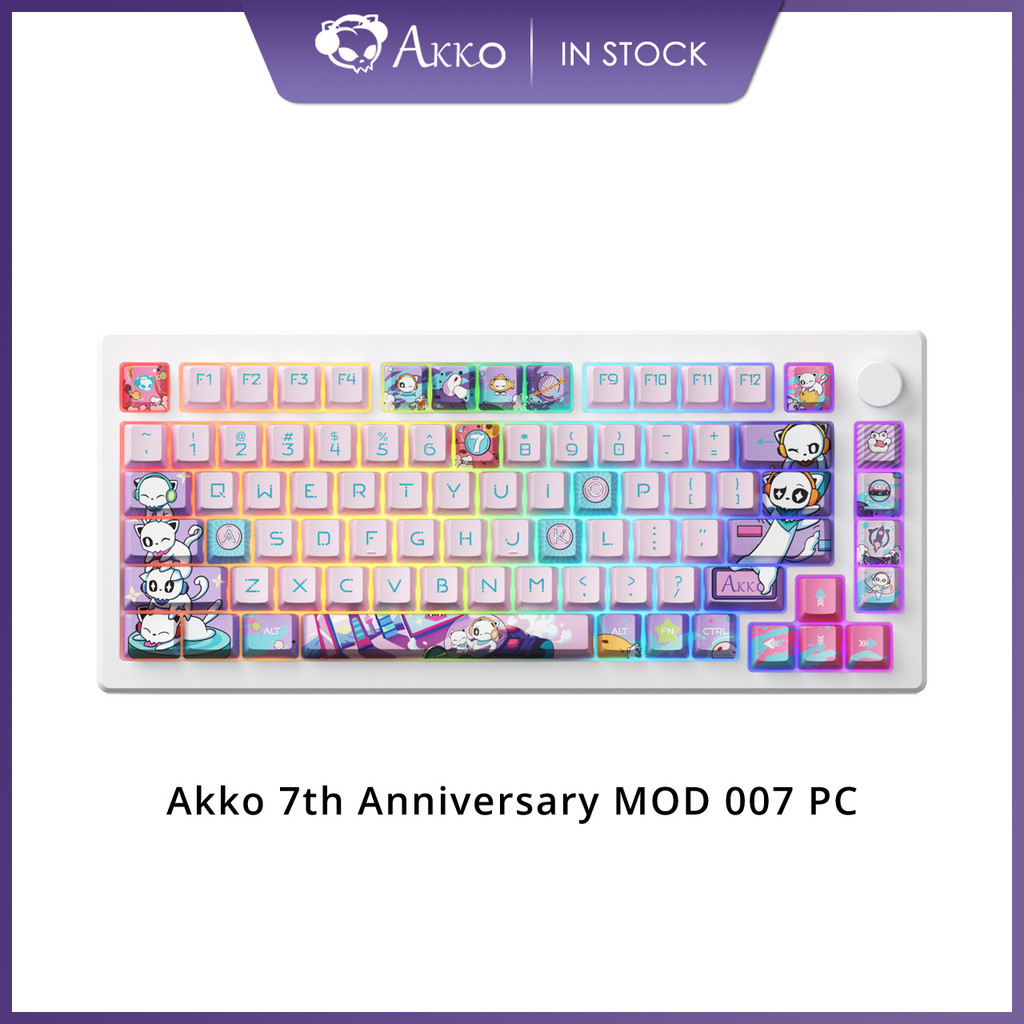 Akko MOD007B-HE PC 7th Anniversary 75% Rapid Trigger Wireless Mechanical Gaming Keyboard RGB Gasket 