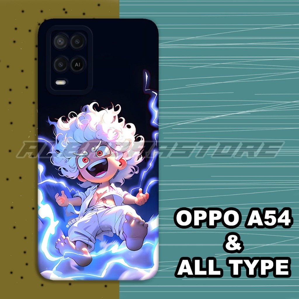 Softcase karet Hp OPPO A54 | Case One Piece Luffy | Case OPPO A54 Silikon Tpu Pro Camera | Kesing OP