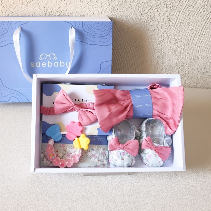 

FLORAL SET - Hampers Bayi Perempuan, Kado Lahiran Baju Bayi - LULU-TOSCPINK
