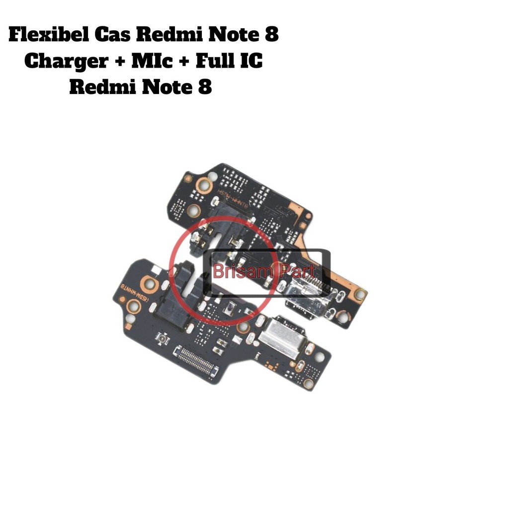 Flexibel Cas Redmi Note 8 + Full IC / Flexible Conector Charger + MIc + Hendsfree Xiaomi Redmi Note 