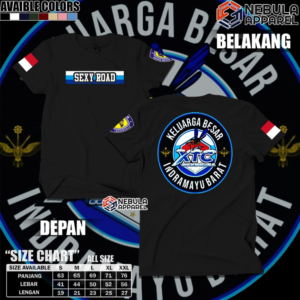 RAN STORE - Kaos Xtc Indonesia Terbaru - Baju Xtc Indonesia - Baju Komunitas Motor Indonesia - Kaos 