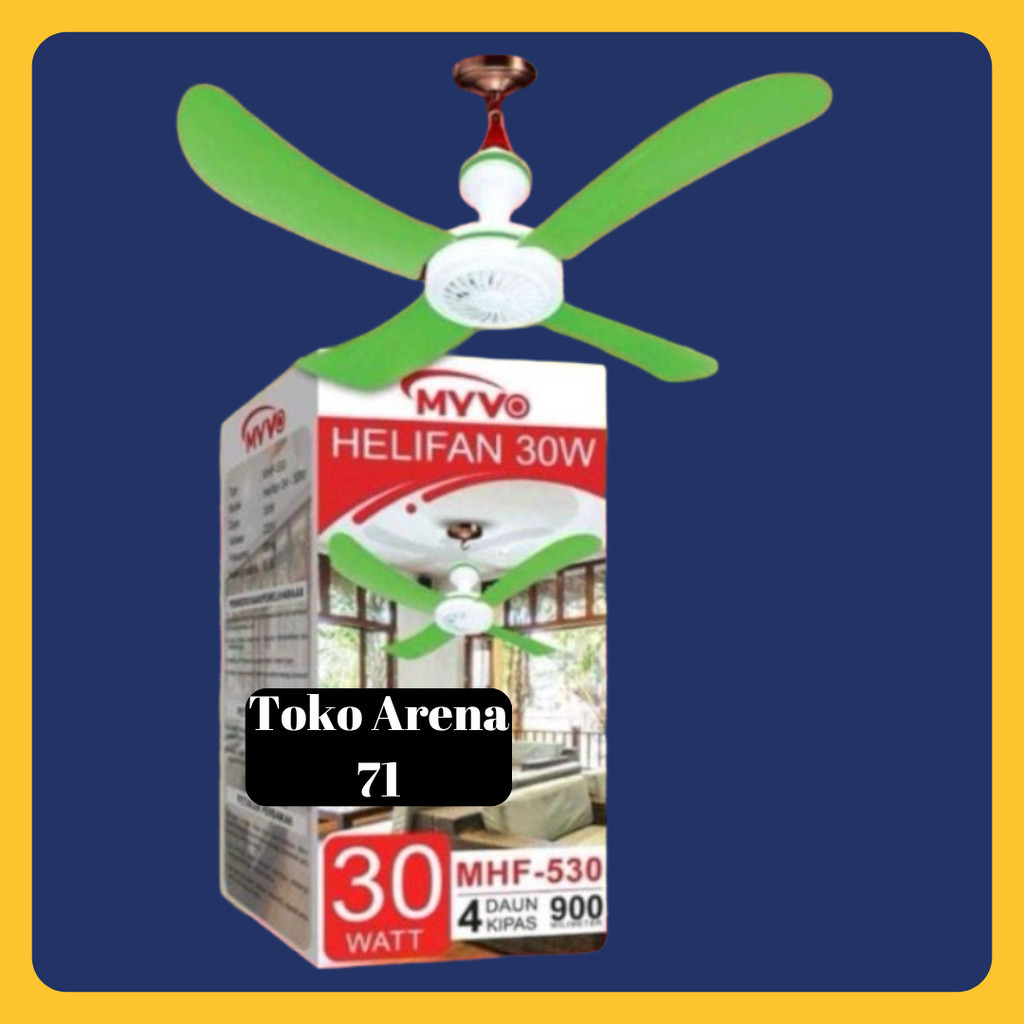 Kipas angin Gantung Myvo Helifan Myvo Kipas Baling 4 MYVO 30W 30Watt 30 W 30 Watt