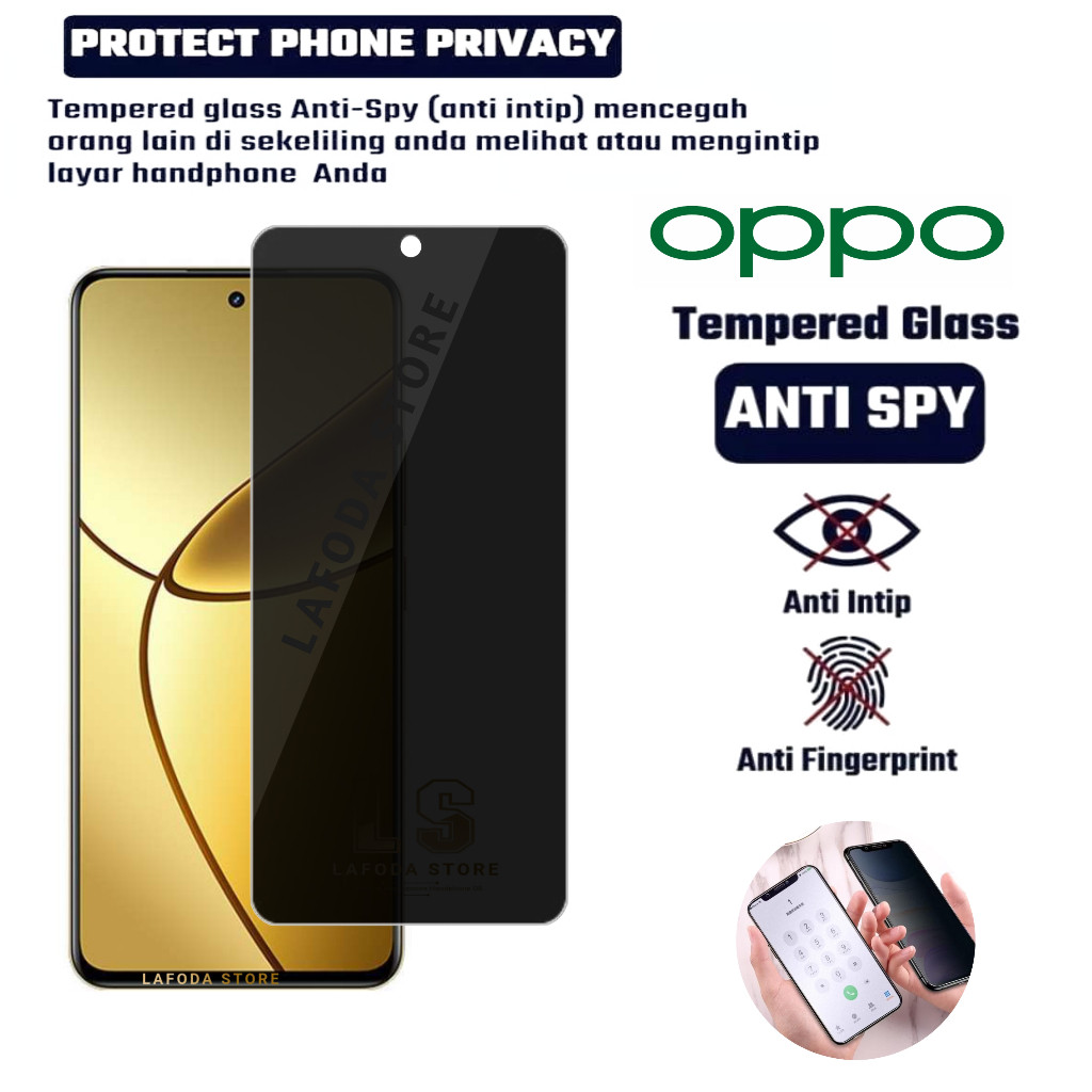 TEMPERED GLASS KACA PRIVACY OPPO R7 OPPO R9 OPPO R15 OPPO R15X OPPO R17 OPPO R17 PRO