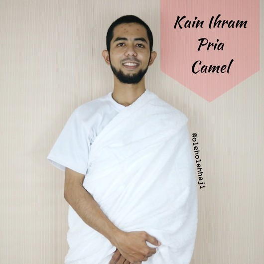 Camel Kain Ihram/Baju Ihram Pria/Perlengkapan Haji dan Umroh