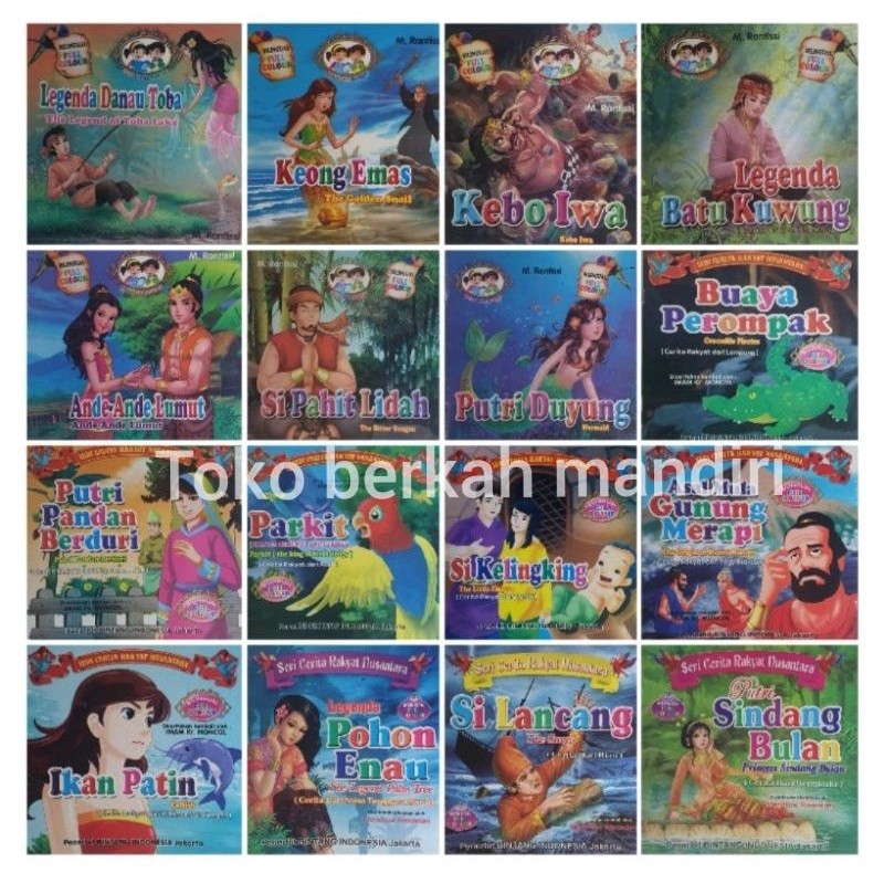 

buku seri cerita rakyat nusantara 24 halaman (19x19cm)
