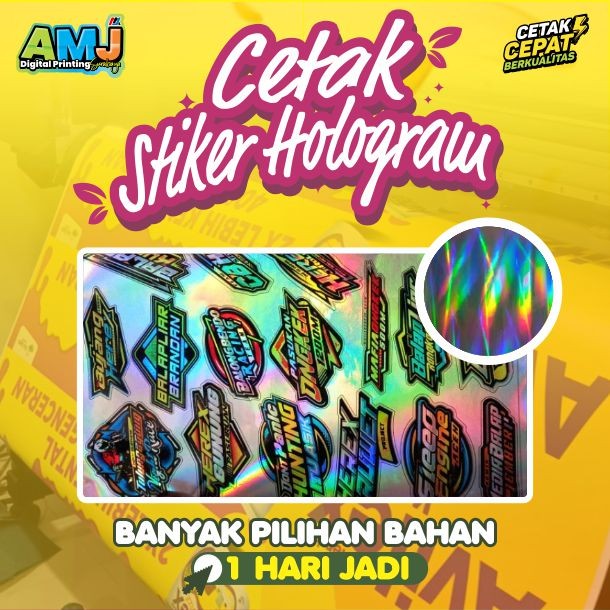 

Print Cetak Sticker Label Hologram A3+ & Kiss Cut_Potong Setengah Putus_Potong Putus