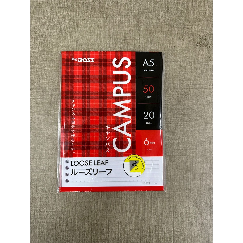 

BigBoss Loose Leaf Garis Ukuran A5 Isi 50 Lembar