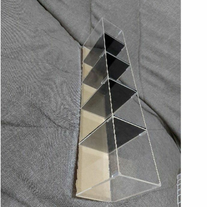 QM82WH aquarium akrilik 5 kamar 50x8x12 double sekat
