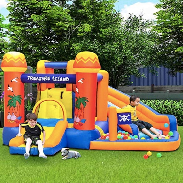 Inflatable bouncy castle balloon bouncer / mainan rumah istana balon anak / mainan lompat lompatan /