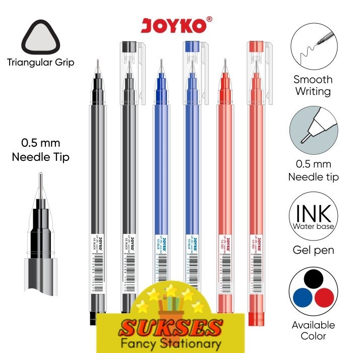 

Gel Pen Pulpen Pena Joyko GP-393 Leos Gel 0.5 mm
