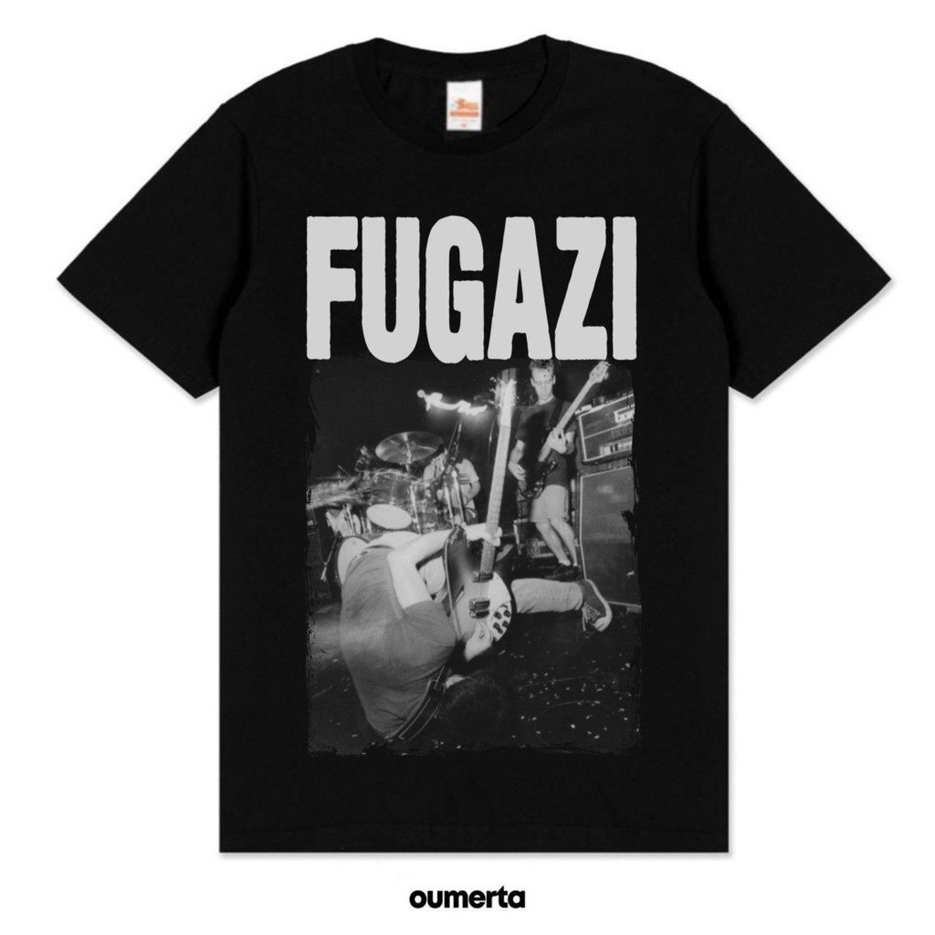 KAOS BAND FUGAZI - TSHIRT BLK FUGAZI BAND DISTRO