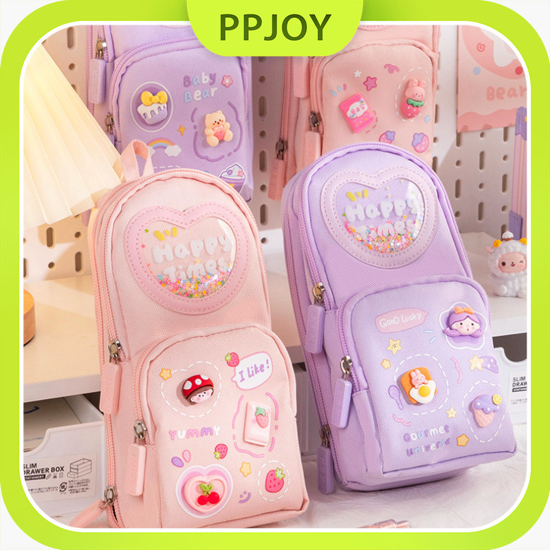 

Kotak Pensil Kanvas 6 Ruang/Tempat Pensil Kotak 3D Anak Perempuan Lucu Besar/Kotak Pensil Anak Sekolah/Tempat Pensil Kapasitas Besar Stroberi/ceri/es Krim