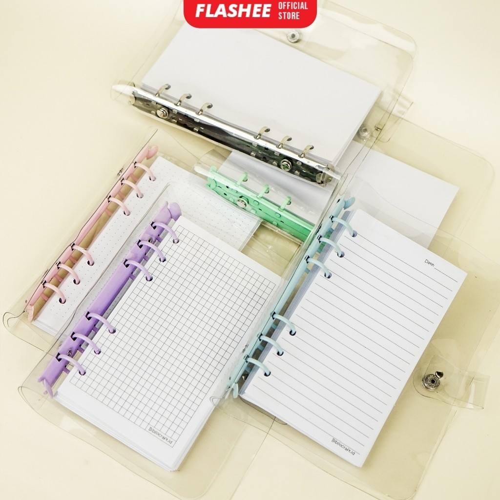 

Binder Note A6 Aesthetic Lucu Jurnal Daily Planner Estetik Buku AgendaTransparan