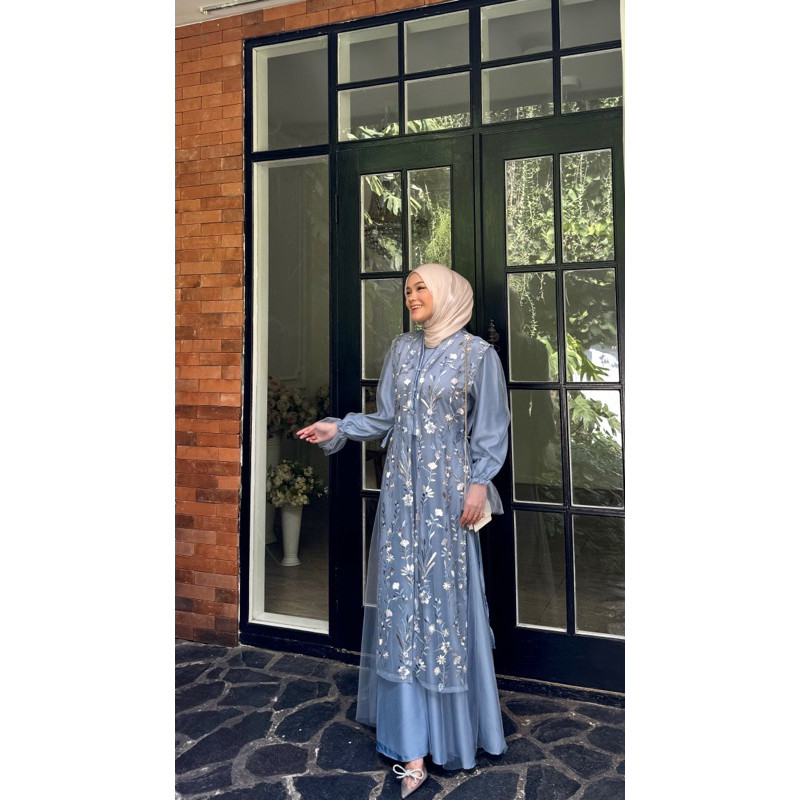 AMANDA MALL NATASYA DRESS OUTER TULLE BUSUI FRIENDLY DRESS KONDANGAN DRESS PESTA DRESS BRIDESMAID DR