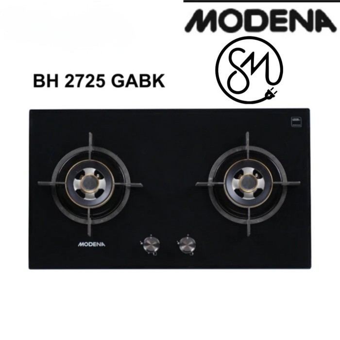 Kompor Gas Tanam Modena BH 2725 GABK 2 Tungku HOB BH2725GABK BH2725