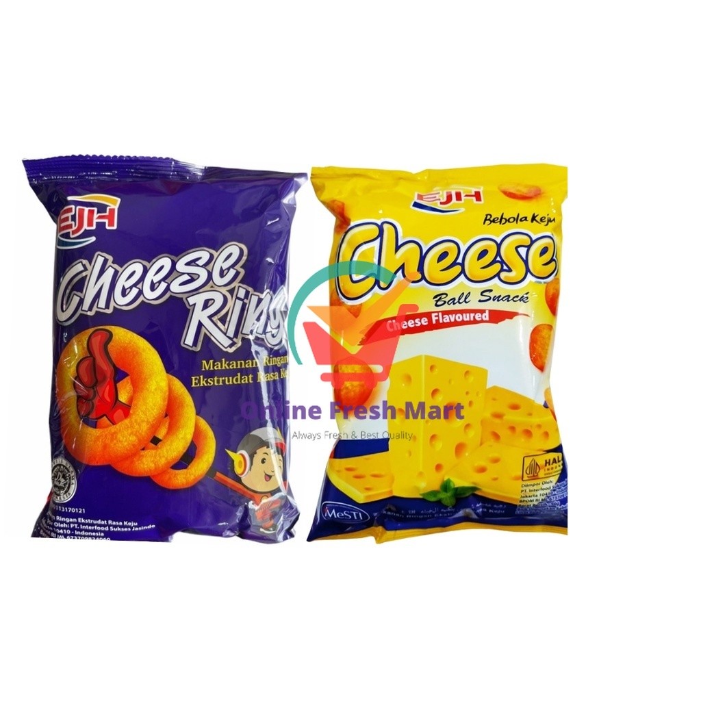 

EJH Snack Cheese Ball Ring Keju 50g PROMO BUY 1 GET 1 - Online Fresh Mart