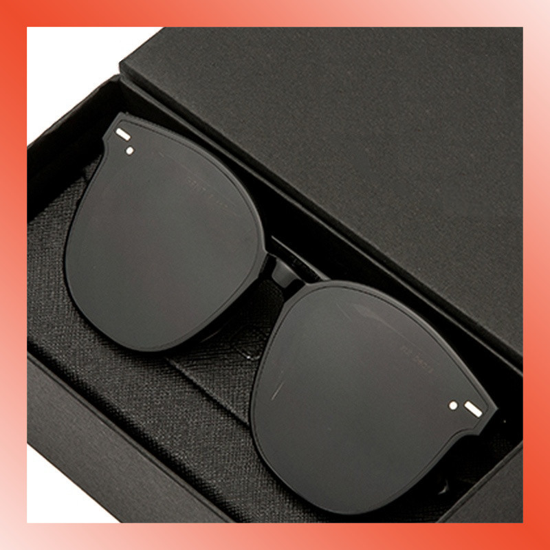 LAMMORO > KM01 Kacamata KOTAK HITAM Sunglasses Pria Wanita Kaca Mata Gaya Riben 01L1