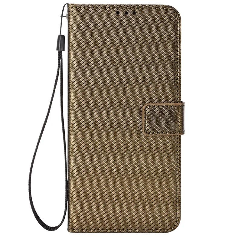 Casing Ponsel Flip Baru OnePlus Nord 4 5G Pola Berlian Dompet mewah kulit Tali nilon Criss-cross Unt