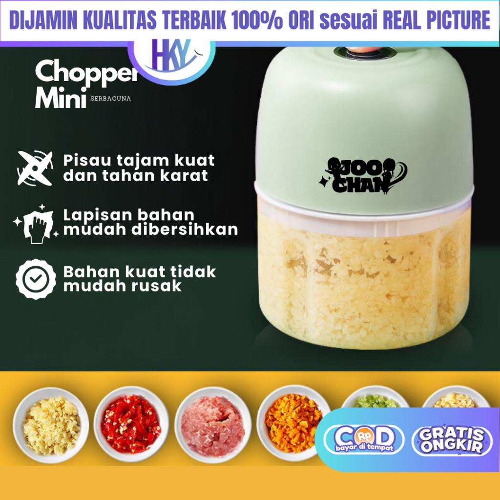 Chopper Penggiling food processor blender USB portable mini gilingan bumbu dapur makanan Mpasi