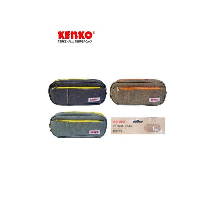 

TERLARIS! Pencil Case / Tempat Pensil Kenko PC-7010 - Alat Tulis Senang - Hitam