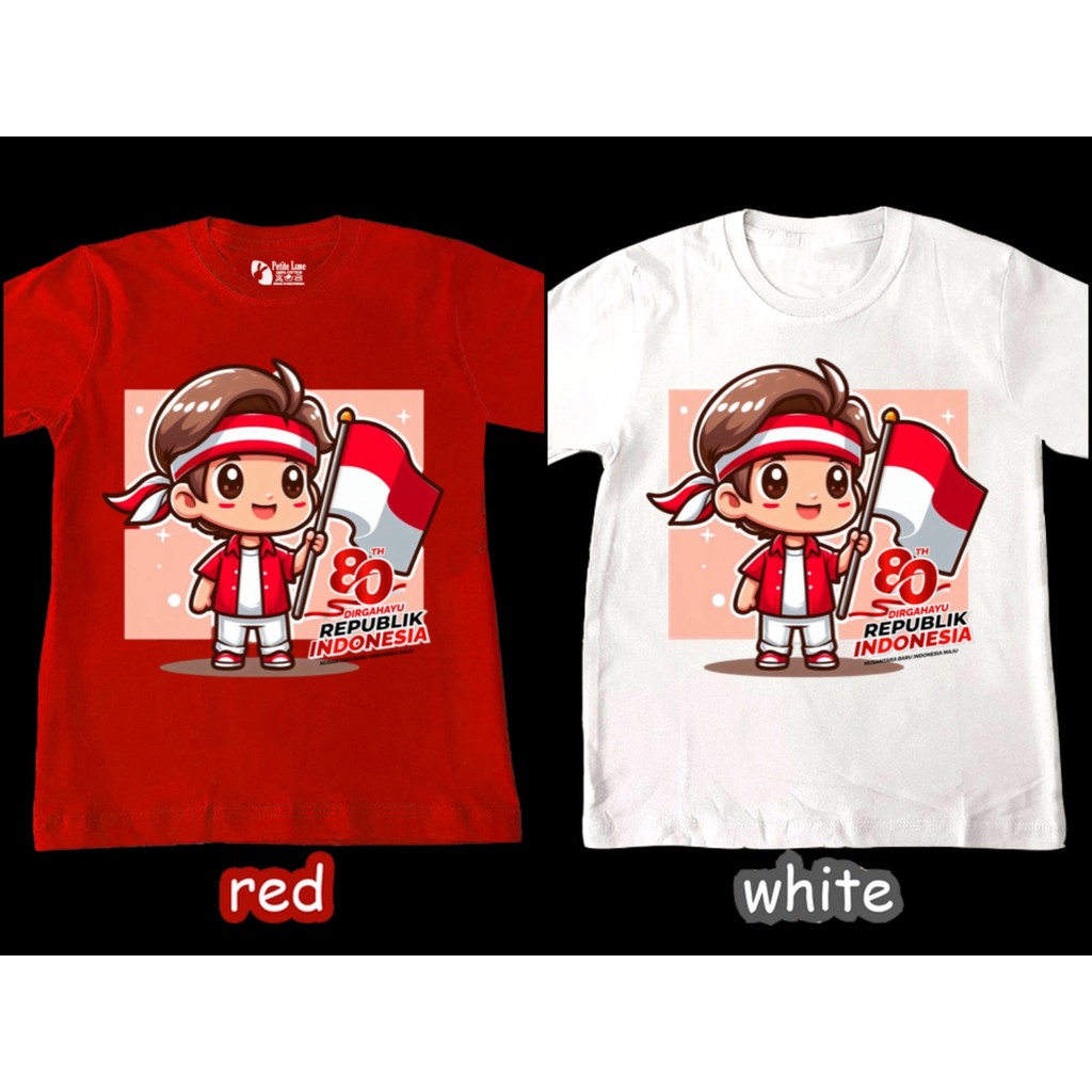 [MMW] (BISA COD) KAOS ANAK MERAH [MDK15] Setelan Dirgahayu SEKOLAH KOREA Gambar MERDEKA Instant Rok 