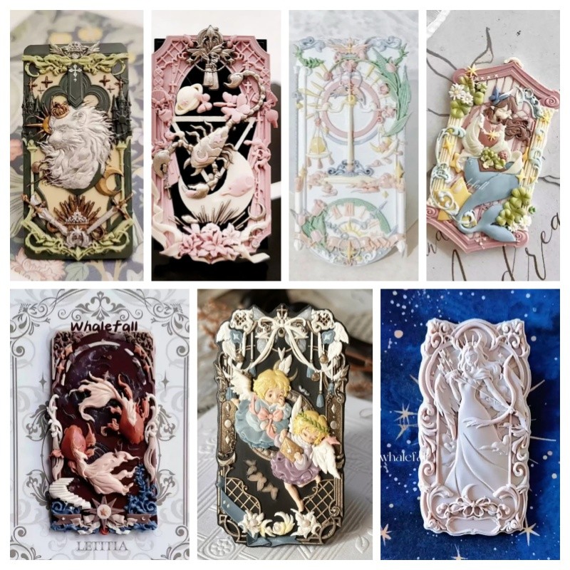 

Fire Seal Head Twelve Constellation Card Series Multi Layer Alien Relief Copper Head Envelope Sealing Creative Stamp Toy