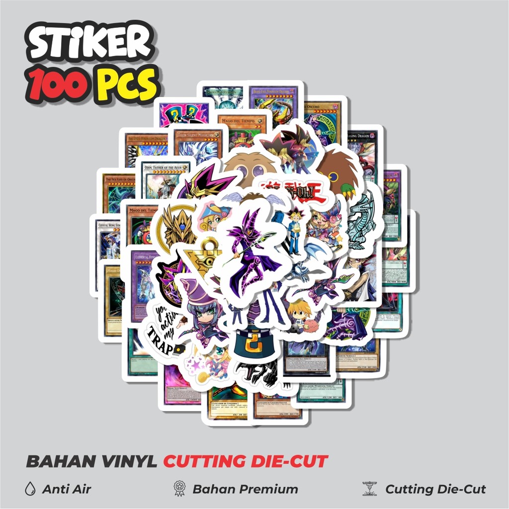 

Terbaru! 50 pcs Stiker Anime Manga Yu-Gi-Oh! Dekorasi Lucu Kreatif untuk Notebook, Skateboard, HP