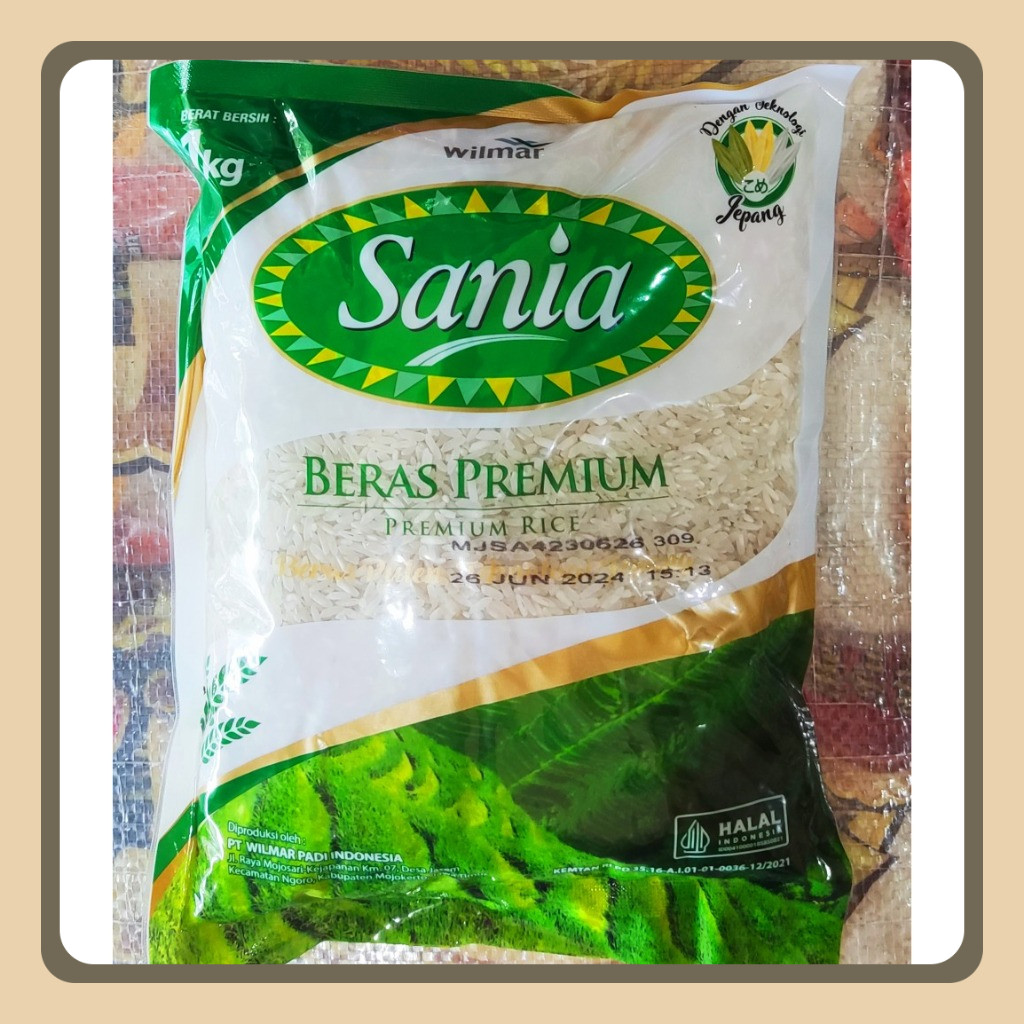 

Beras Putih 1 Kg Sania Anak Raja Sawah Hijau Opung Perirasa
