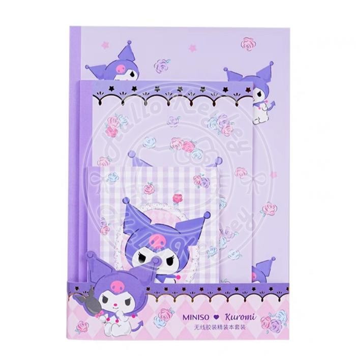 

AHHA set buku tulis 3 ukuran melody cinnamoroll kuromi original sanrio - kuromi