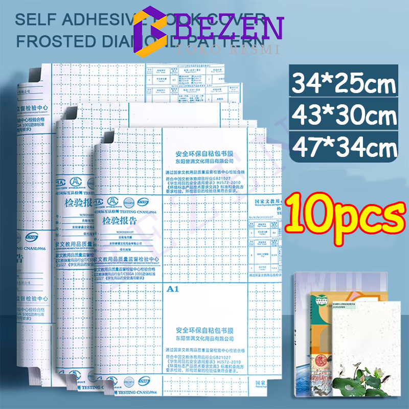 

BZ Sampul Buku Plastik PVC Tahan Air Sampul Plastik Lks Film Pelindung Buku Tulis 10 Lembar