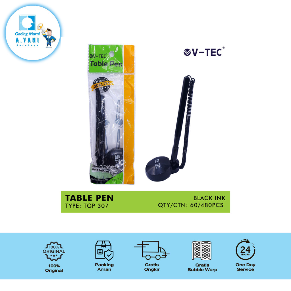 

V-TEC Desk Gel Pen TGP 307 Bolpoin Meja