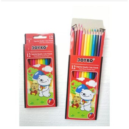 

[TOSERBAEMAK] - Pensil Joyko 12 Warna Panjang Superior Quality Color Pencils CP-12 PB