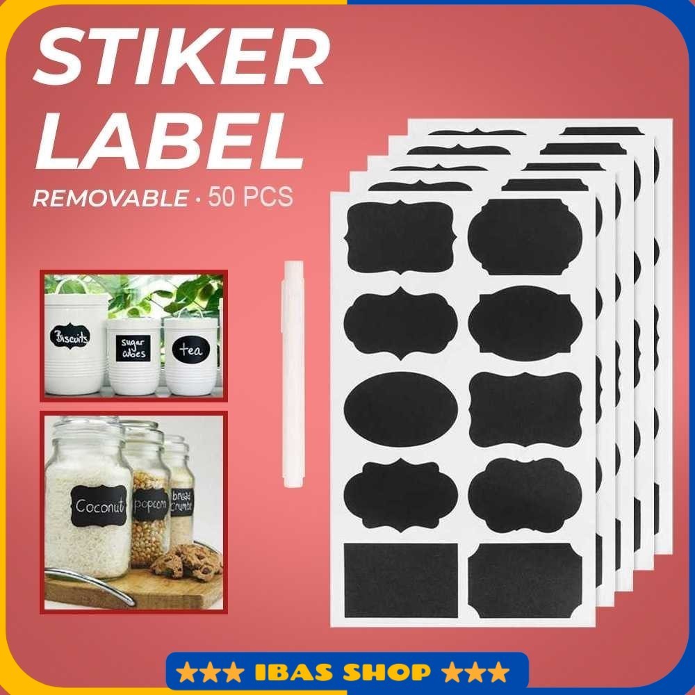 

Stiker Label Blackboard Papan Tulis Removable 50 PCS - TH002