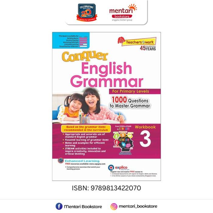 

PROMO!SAP Conquer English Grammar for Primary Levels Workbook | Buku SD - Level 3READY