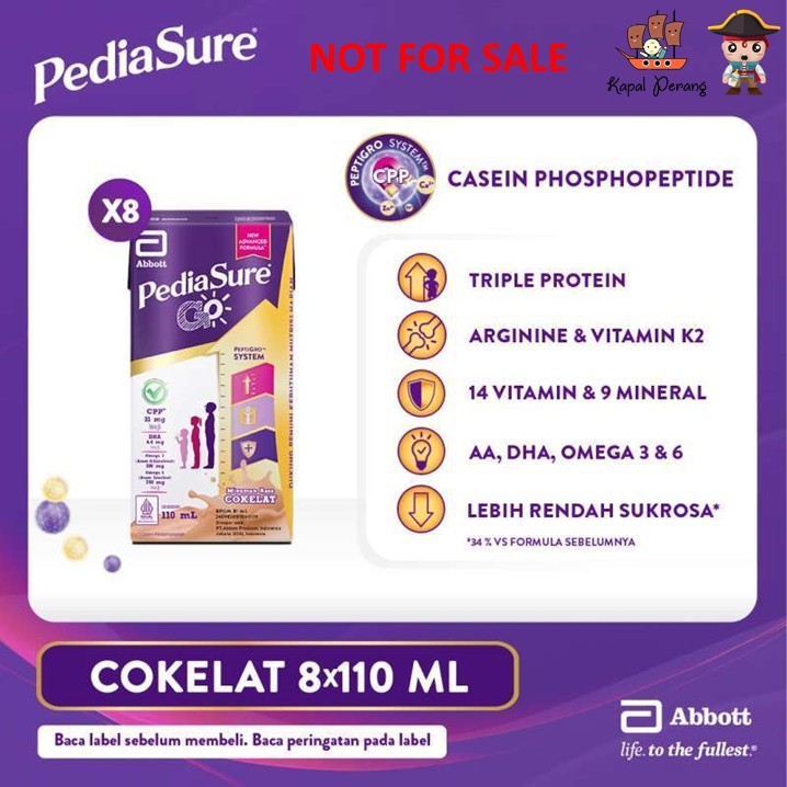 

FREE PRODUCT - PEDIASURE GO CHOCOLATE 8pcs x 110mL