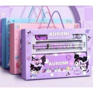 

JOM Paket Alat Tulis Set 6 in 1 Set Stationery 6in1 Kartun Alat Tulis Anak Sekolah Pengaris Kotak Pensil Penghapus Serutan