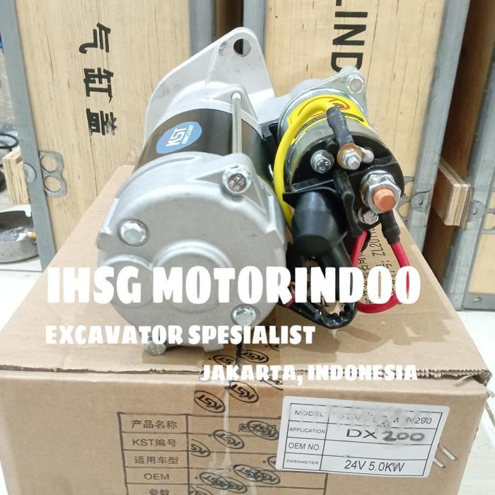 DINAMO STATER DOOSAN DX200 DX 200 STARTING MOTOR KST BRAND