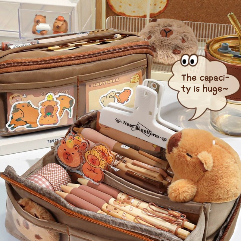 

Pencil Bag For School Students With Large Capacity Multi-functional Pen Case Boy Girl Stationery Holder Bag Matching Pencil Case