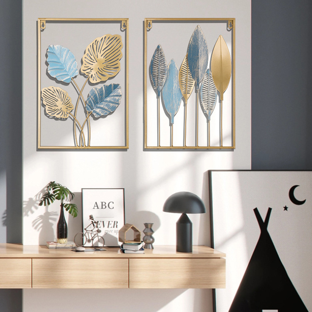 

1pcs Nordic Vintage Metal Ginkgo Leaf Iron Wall Hanging Photo Frame Art Home Living Room Wall Decoration Accessories
