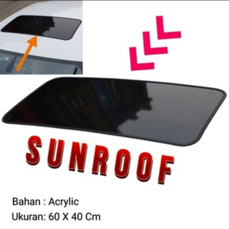 TERMURAH  Dummy Sunroof Mobil Universal Hitam Solid