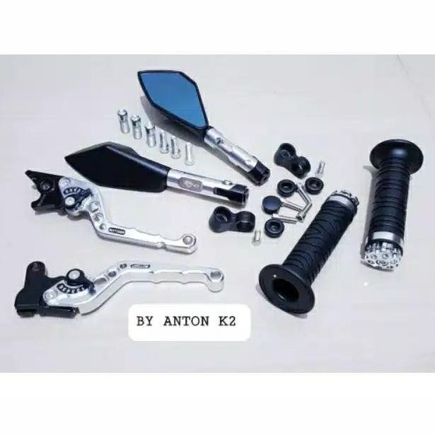 HANDLE REM/SPION TOMOK CNC/HANDFAT VARIASI MOTOR VARIO-VARIO 125 150 - Silver, VARIO 150