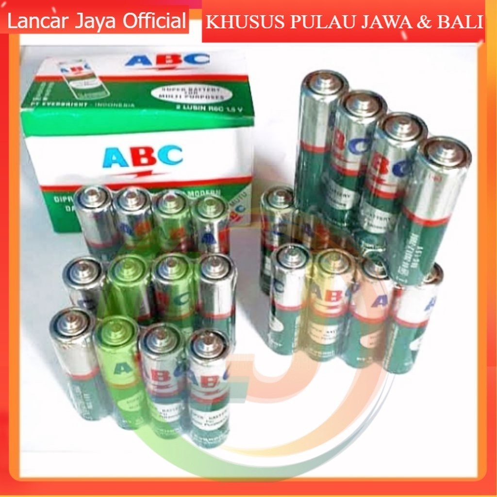 [RETAIL] BATERAI ABC HIJAU AA 1 BOX 24 PCS | BATU BATRE ABC A2 1 BOX | BATERY AA