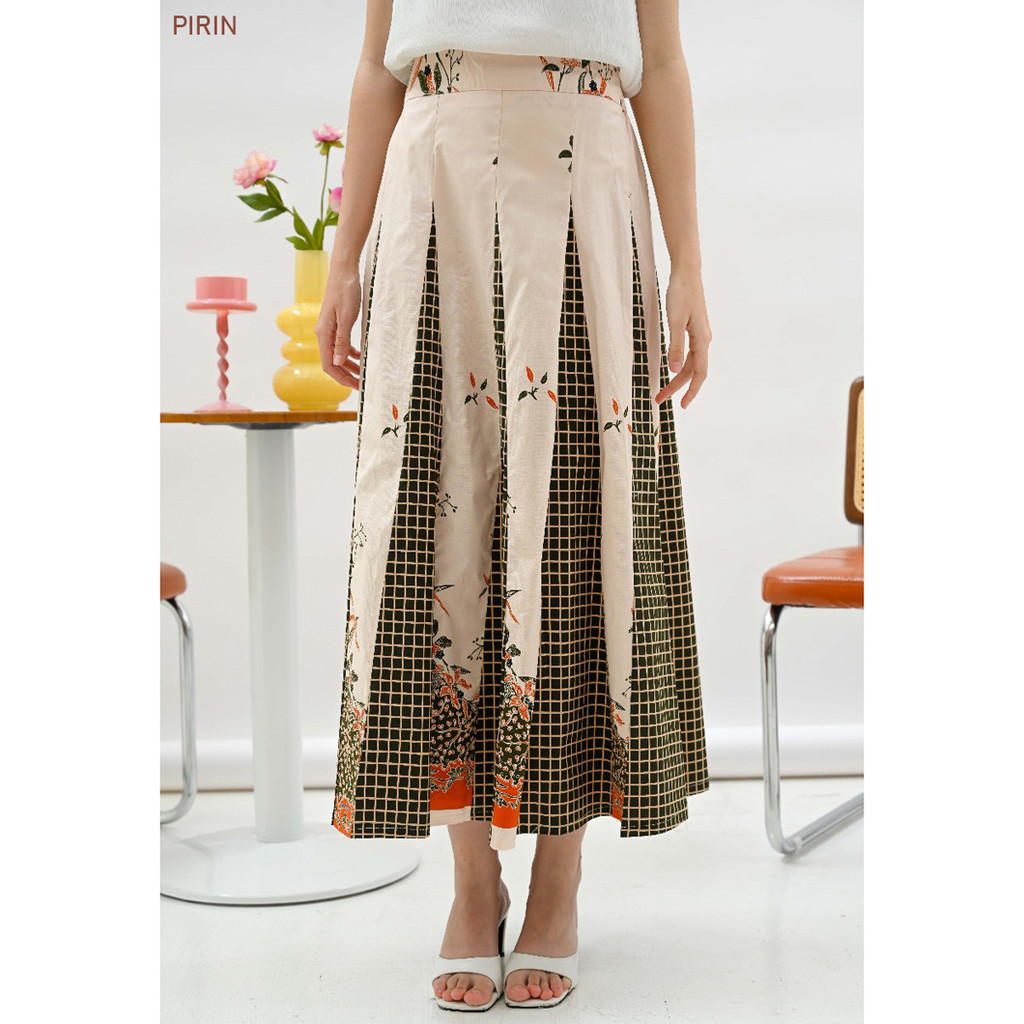 Promo Evercloth Pirin Rok Panjang Batik Muslim Bawahan Hijab Batik Wanita Rok Mekar Batik Cewek