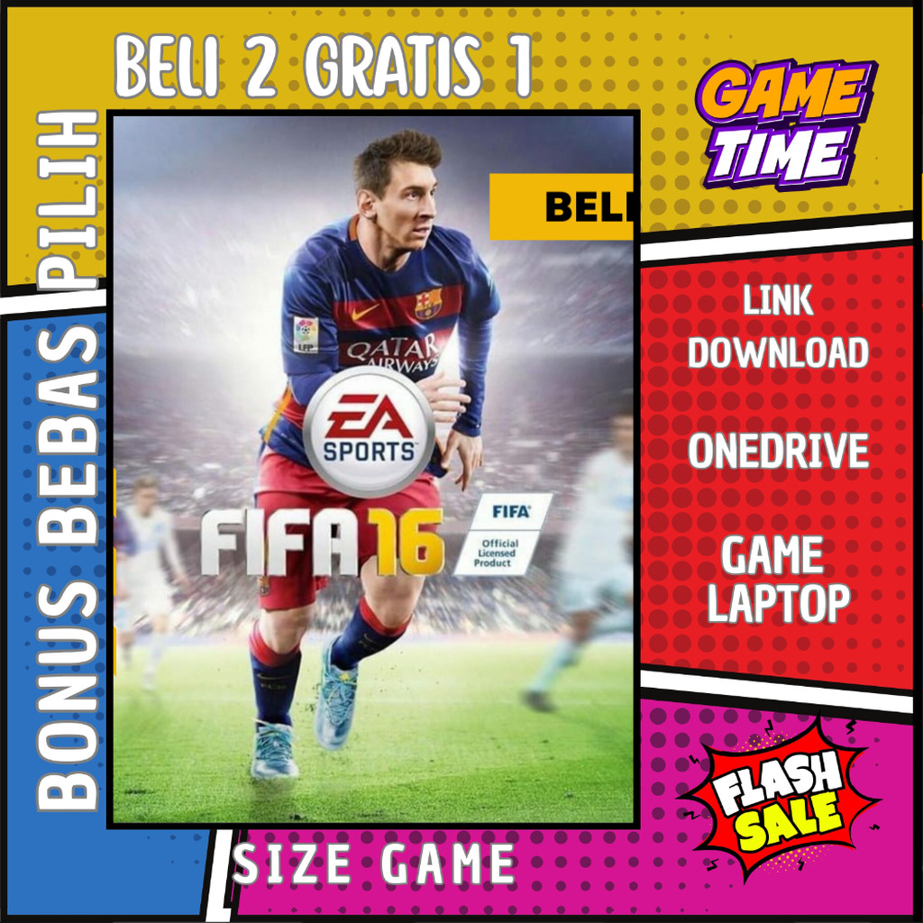 FIFA 16 - GAME PC - GAME LAPTOP - PC GAMES - BELI 2 GRATIS 1 - GAME LAPTOP - GAME KOMPUTER - ORIGINA
