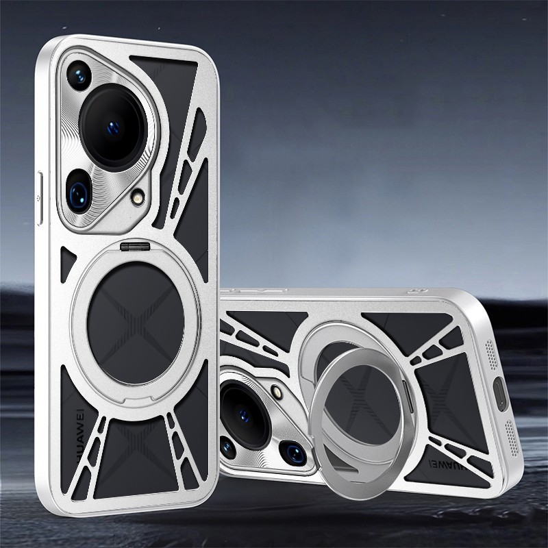Kasus Telepon untuk Huawei Pura 70 80 Pro P40 P50 P60 Pro Plus Pura 80 Ultra Aluminium Metal Casing 