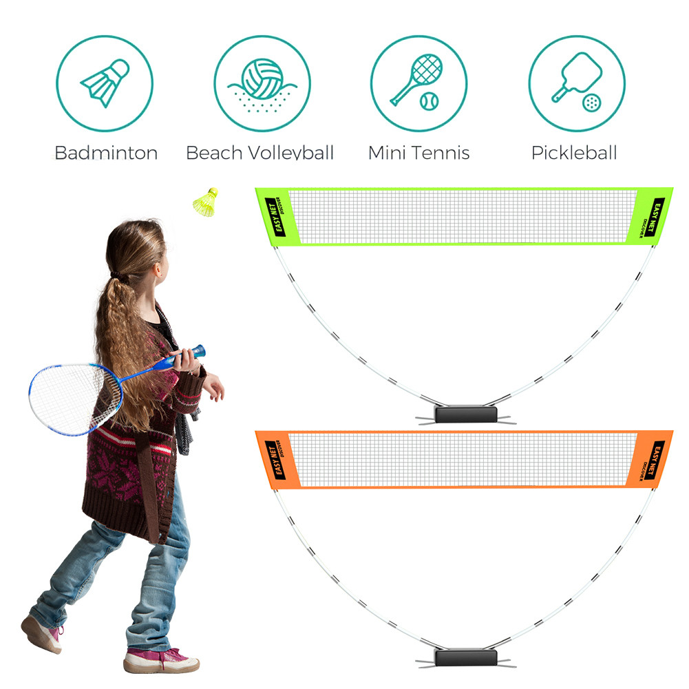 Professional Badminton Net Badminton Training Net Portable Tennis Net Height Adjustable Volleyball N