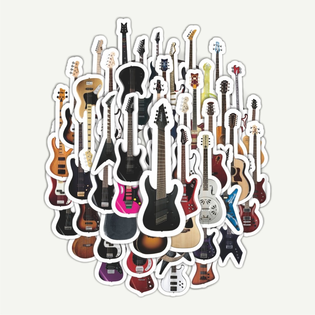 

Sticker Pack Stiker Gitar Elektrik | Sticker TUMBLR | Stiker LAPTOP KOPER HELM